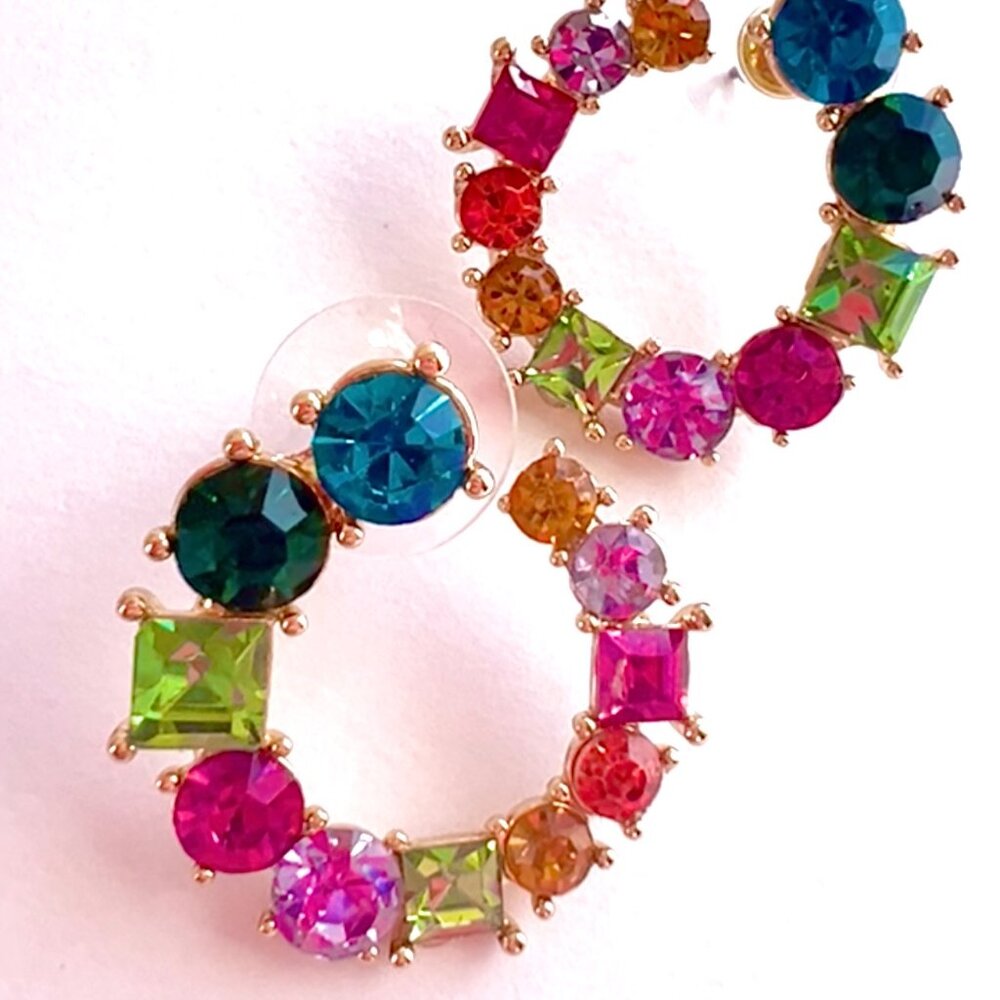 Rainbow Circle stunners!  Earrings   NWOT